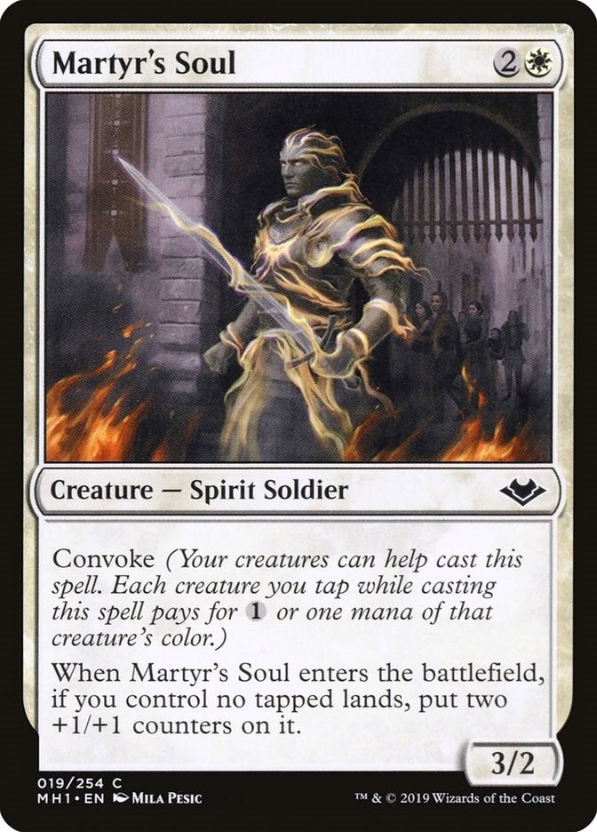 Image for Martyr's Soul (19) [Modern Horizons] - Magic: The Gathering