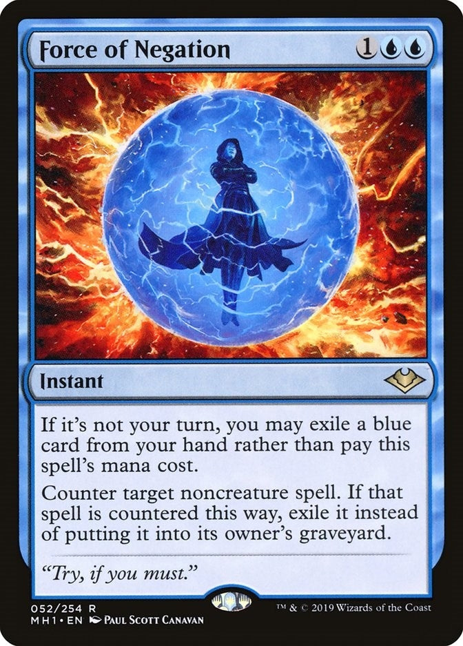 Image for Force of Negation (52) [Modern Horizons] - Magic: The Gathering