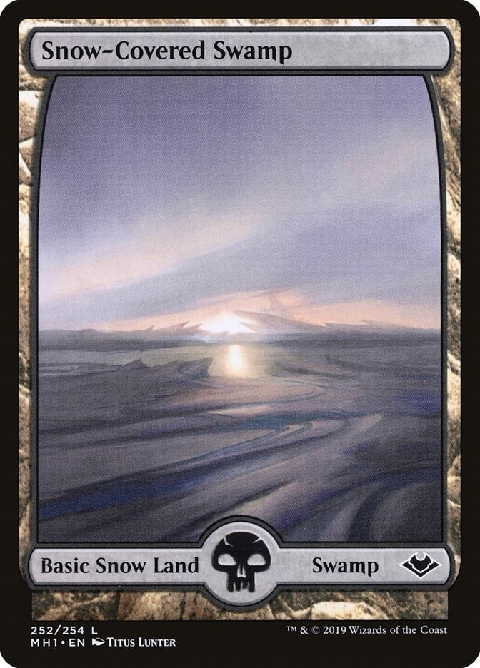 Image for Snow-Covered Swamp (252) [Modern Horizons] - Magic: The Gathering