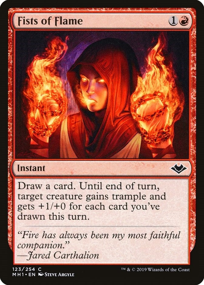 Image for Fists of Flame (123) [Modern Horizons] - Magic: The Gathering