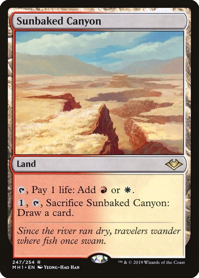 Image for Sunbaked Canyon (247) [Modern Horizons] - Magic: The Gathering