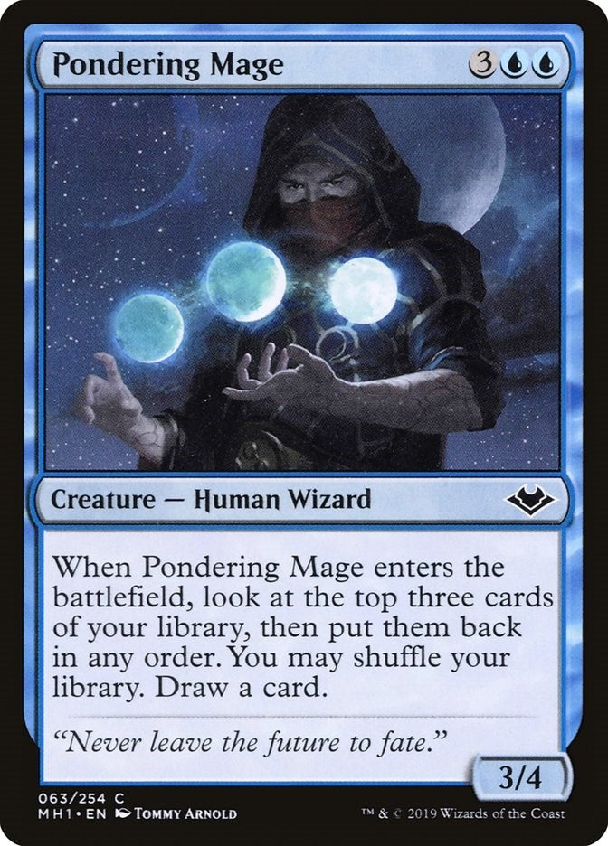 Image for Pondering Mage (63) [Modern Horizons] - Magic: The Gathering