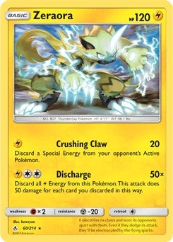 Image for Zeraora - 60/214 (SM Unbroken Bonds) (Cracked Ice Holo) (060/214) [Deck Exclusives] - Pokemon