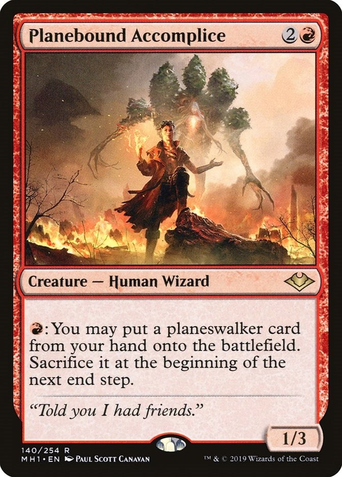 Image for Planebound Accomplice (140) [Modern Horizons] - Magic: The Gathering