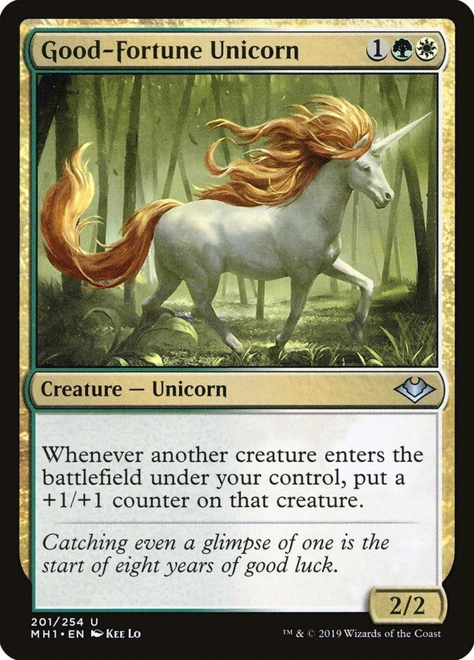 Image for Good-Fortune Unicorn (201) [Modern Horizons] - Magic: The Gathering