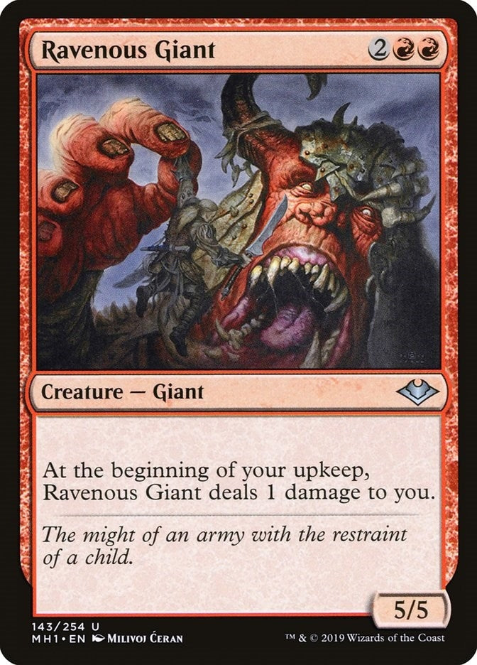 Image for Ravenous Giant (143) [Modern Horizons] - Magic: The Gathering