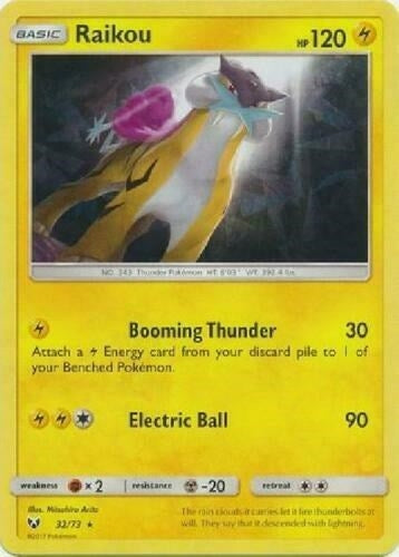 Image for Raikou - 32/73 (Let's Play, Pikachu!) (Cracked Ice Holo) (032/073) [Deck Exclusives] - Pokemon