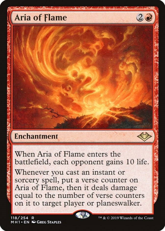 Image for Aria of Flame (118) [Modern Horizons] - Magic: The Gathering