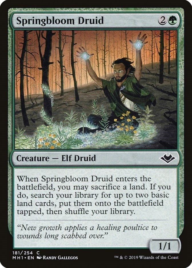 Image for Springbloom Druid (181) [Modern Horizons] - Magic: The Gathering