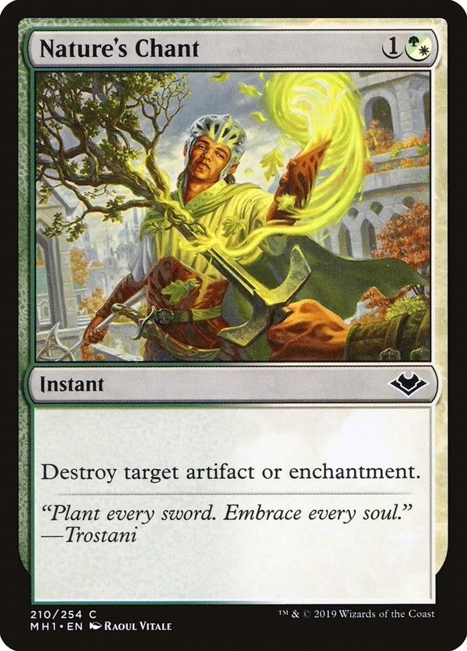 Image for Nature's Chant (210) [Modern Horizons] - Magic: The Gathering