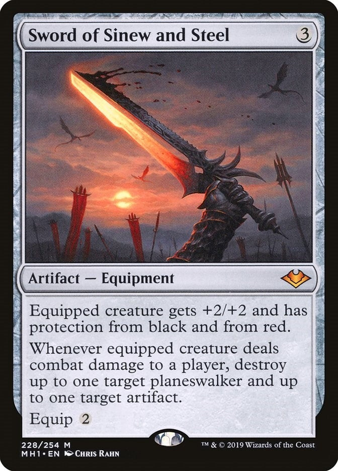 Image for Sword of Sinew and Steel (228) [Modern Horizons] - Magic: The Gathering