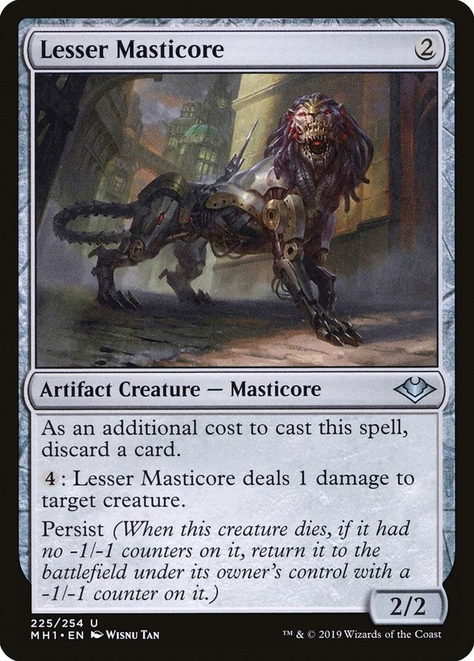 Image for Lesser Masticore (225) [Modern Horizons] - Magic: The Gathering
