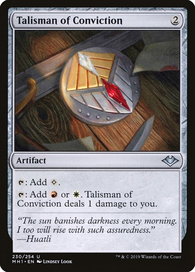 Image for Talisman of Conviction (230) [Modern Horizons] - Magic: The Gathering