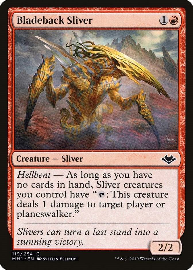 Image for Bladeback Sliver (119) [Modern Horizons] - Magic: The Gathering