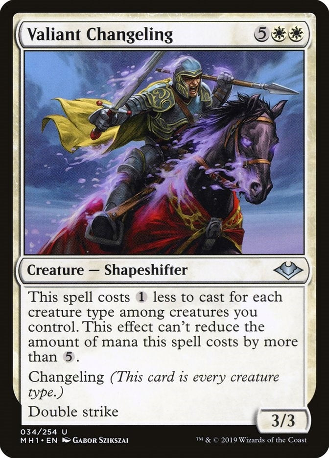 Image for Valiant Changeling (34) [Modern Horizons] - Magic: The Gathering