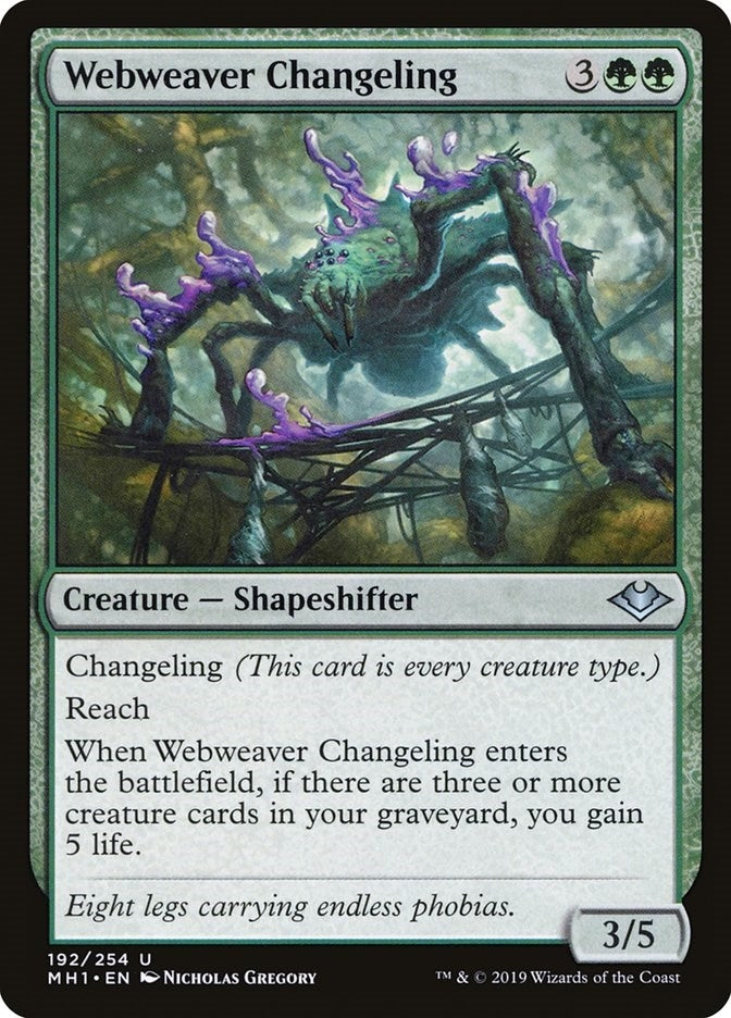 Image for Webweaver Changeling (192) [Modern Horizons] - Magic: The Gathering
