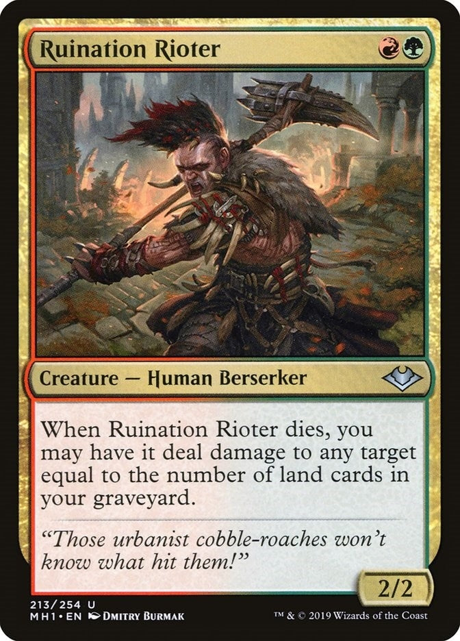 Image for Ruination Rioter (213) [Modern Horizons] - Magic: The Gathering