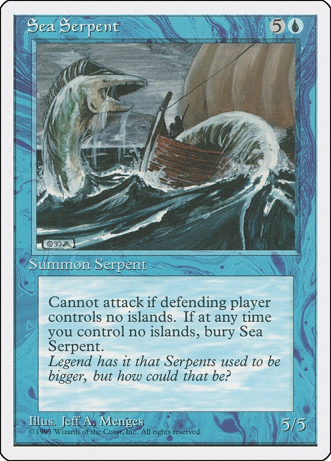 Image for Sea Serpent [Fourth Edition] - Magic: The Gathering