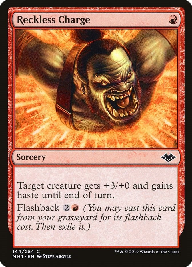 Image for Reckless Charge (144) [Modern Horizons] - Magic: The Gathering