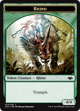 Image for Rhino Token (13) [Modern Horizons] - Magic: The Gathering