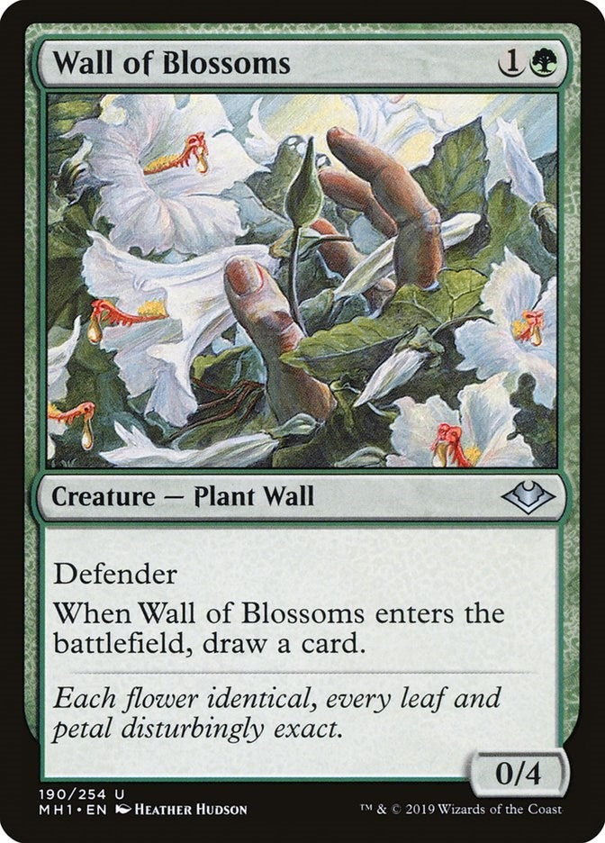 Image for Wall of Blossoms (190) [Modern Horizons] - Magic: The Gathering