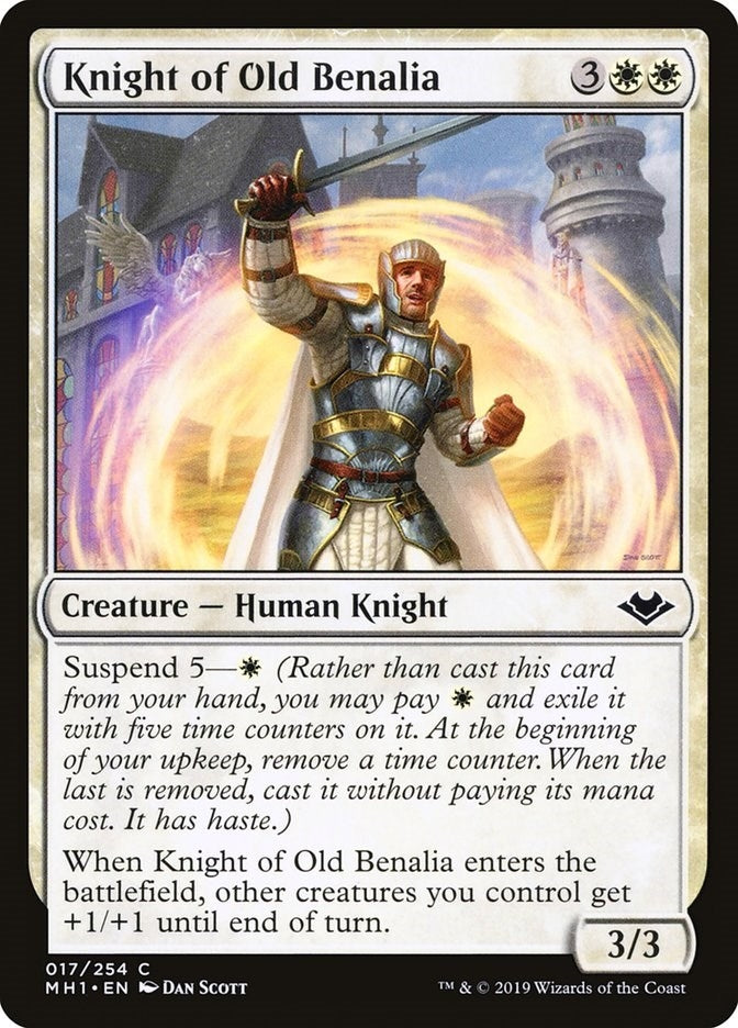 Image for Knight of Old Benalia (17) [Modern Horizons] - Magic: The Gathering