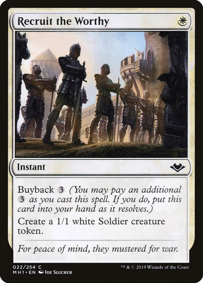 Image for Recruit the Worthy (22) [Modern Horizons] - Magic: The Gathering
