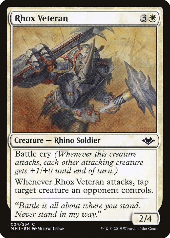 Image for Rhox Veteran (24) [Modern Horizons] - Magic: The Gathering