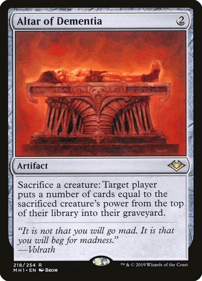 Image for Altar of Dementia (218) [Modern Horizons] - Magic: The Gathering