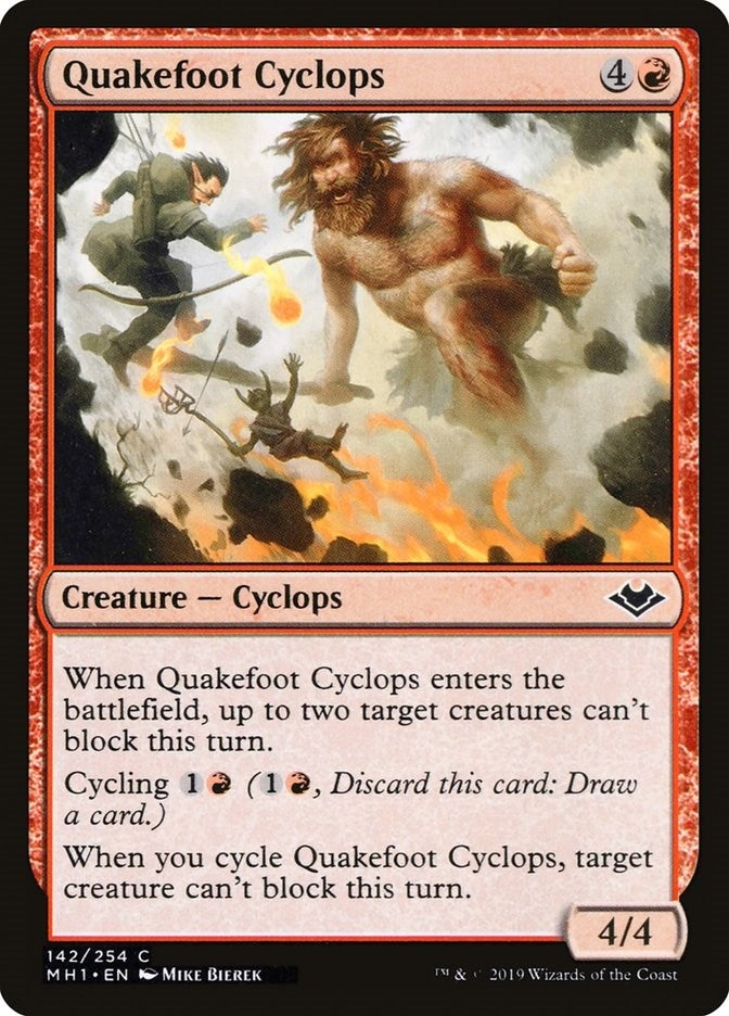 Image for Quakefoot Cyclops (142) [Modern Horizons] - Magic: The Gathering