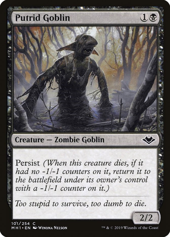 Image for Putrid Goblin (101) [Modern Horizons] - Magic: The Gathering