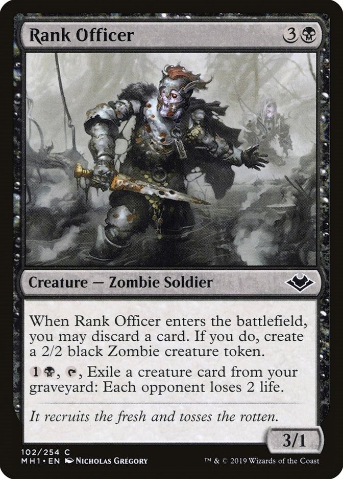 Image for Rank Officer (102) [Modern Horizons] - Magic: The Gathering