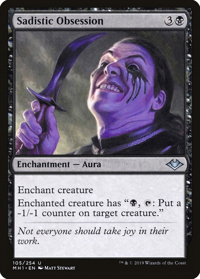 Image for Sadistic Obsession (105) [Modern Horizons] - Magic: The Gathering