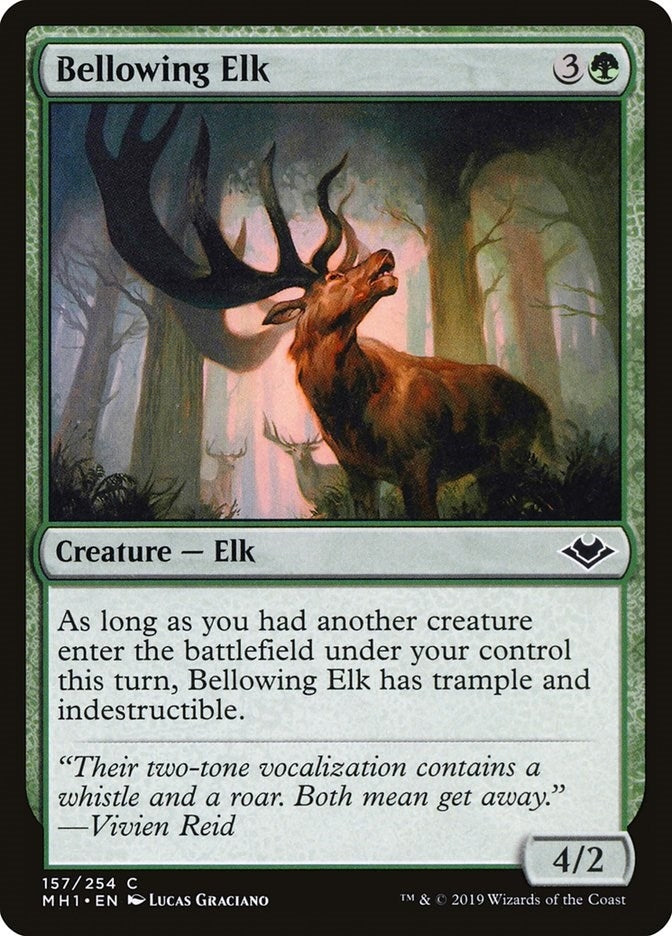 Image for Bellowing Elk (157) [Modern Horizons] - Magic: The Gathering