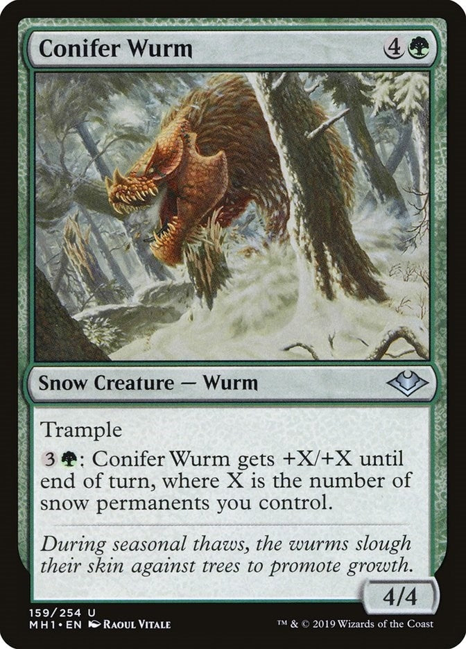 Image for Conifer Wurm (159) [Modern Horizons] - Magic: The Gathering