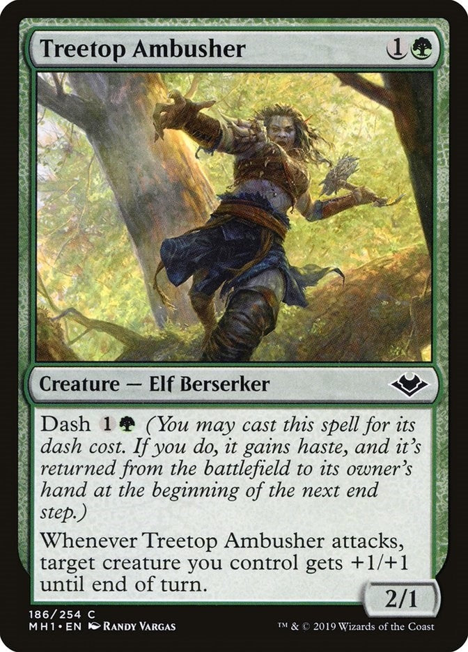 Image for Treetop Ambusher (186) [Modern Horizons] - Magic: The Gathering