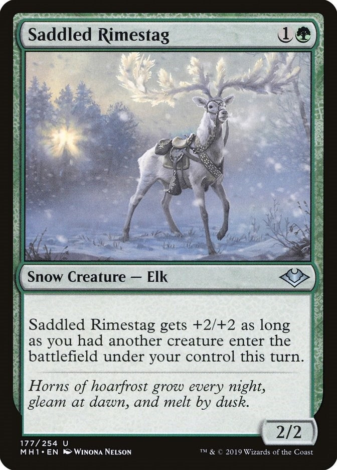 Image for Saddled Rimestag (177) [Modern Horizons] - Magic: The Gathering