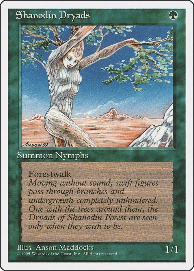Image for Shanodin Dryads [Fourth Edition] - Magic: The Gathering