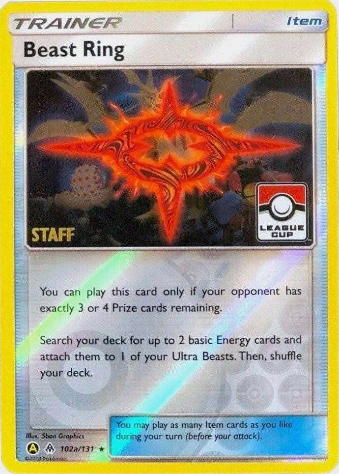 Image for Beast Ring - 102a/131 (League Cup) [Staff] (102a/131) [League & Championship Cards] - Pokemon