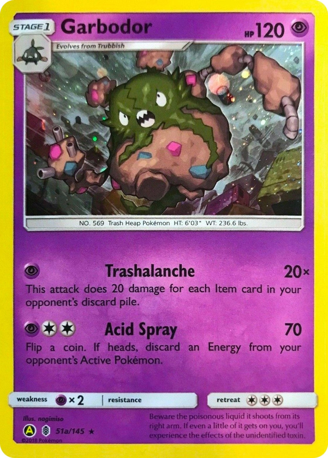 Image for Garbodor - 51a/145 (Cosmos Holo) (051a/145) [Alternate Art Promos] - Pokemon