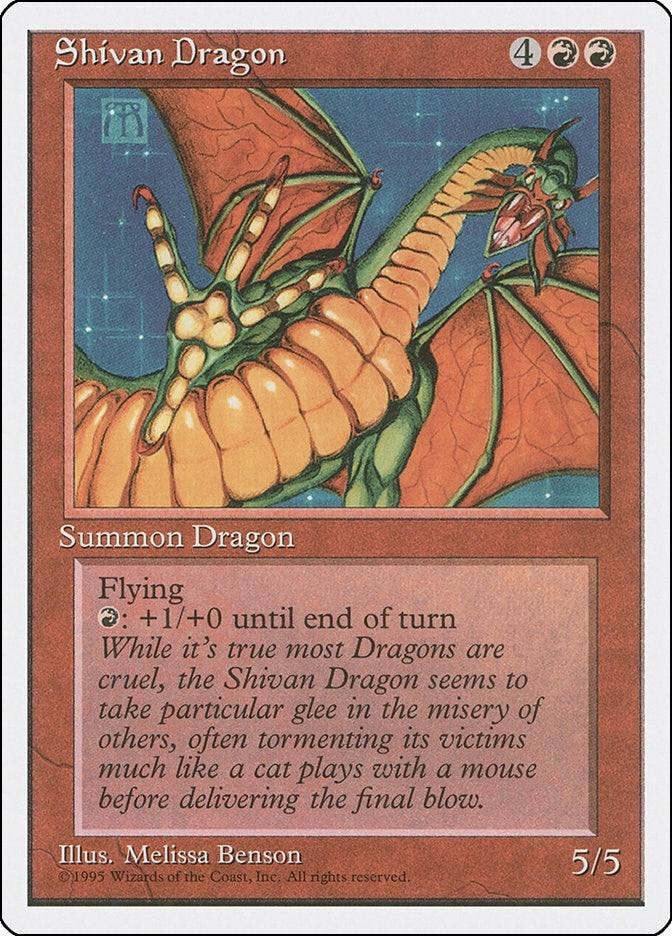 Image for Shivan Dragon [Fourth Edition] - Magic: The Gathering