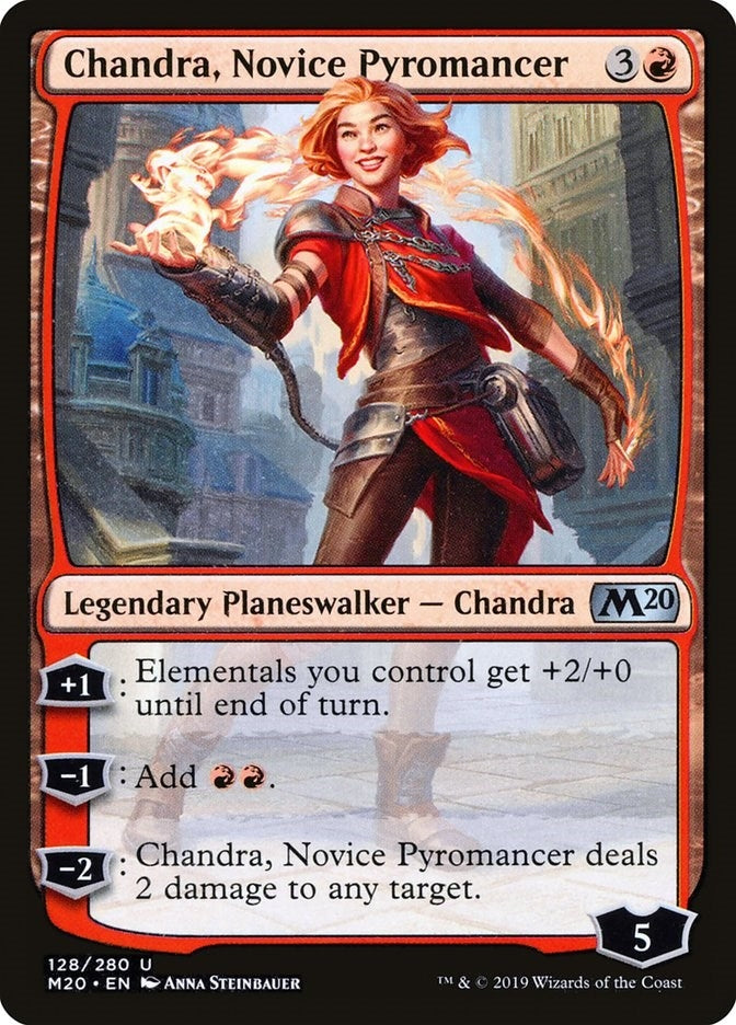 Image for Chandra, Novice Pyromancer (128) [Core Set 2020] - Magic: The Gathering
