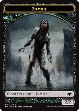 Image for Zombie // Emblem - Serra the Benevolent Double-Sided Token (7 // 20) [Modern Horizons] - Magic: The Gathering