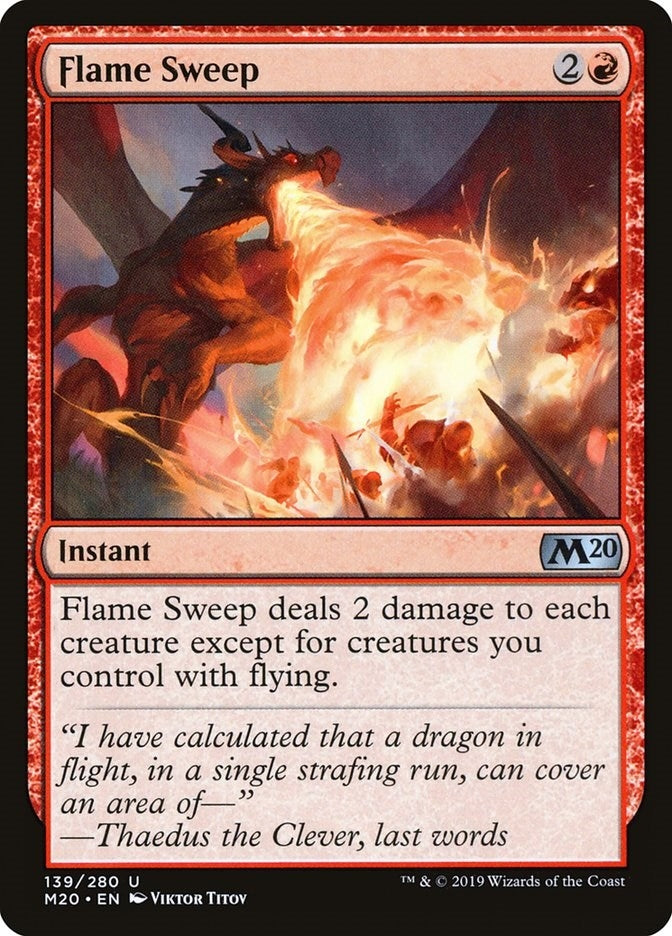 Flame Sweep (139) [Core Set 2020]