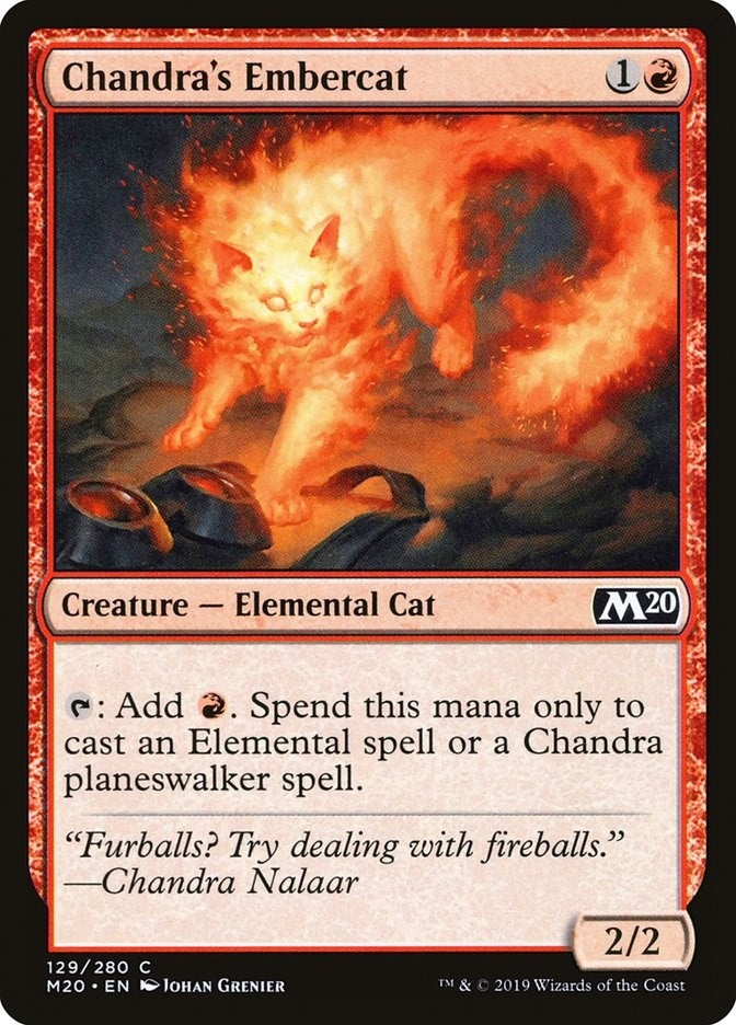Image for Chandra's Embercat (129) [Core Set 2020] - Magic: The Gathering