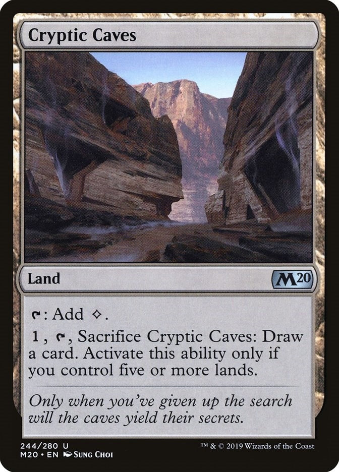 Image for Cryptic Caves (244) [Core Set 2020] - Magic: The Gathering