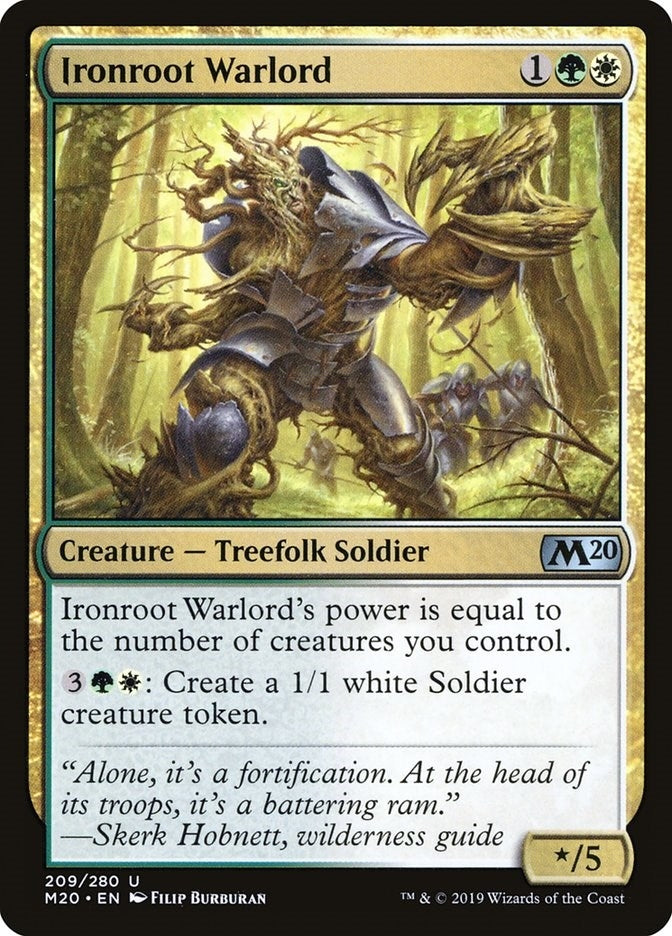 Image for Ironroot Warlord (209) [Core Set 2020] - Magic: The Gathering