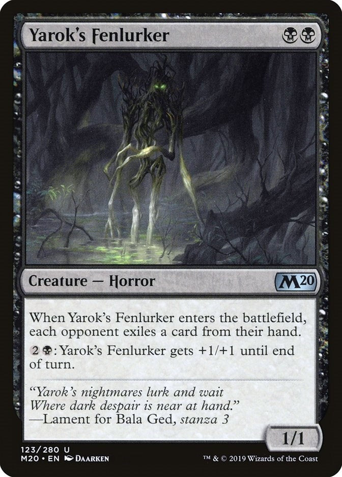 Image for Yarok's Fenlurker (123) [Core Set 2020] - Magic: The Gathering