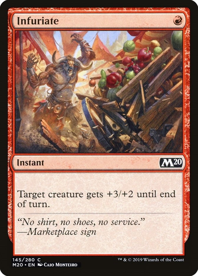 Image for Infuriate (145) [Core Set 2020] - Magic: The Gathering