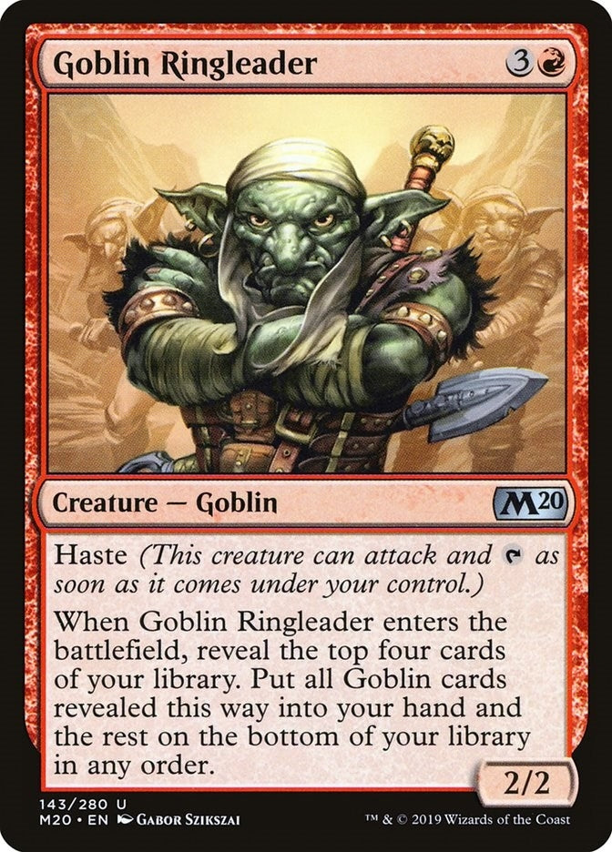 Image for Goblin Ringleader (143) [Core Set 2020] - Magic: The Gathering